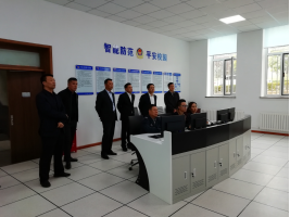 校领导考察指导我校安防指挥中心工作