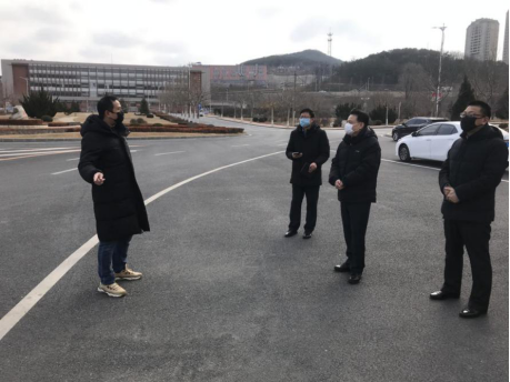 校领导督导检查西山湖校区疫情防控工作