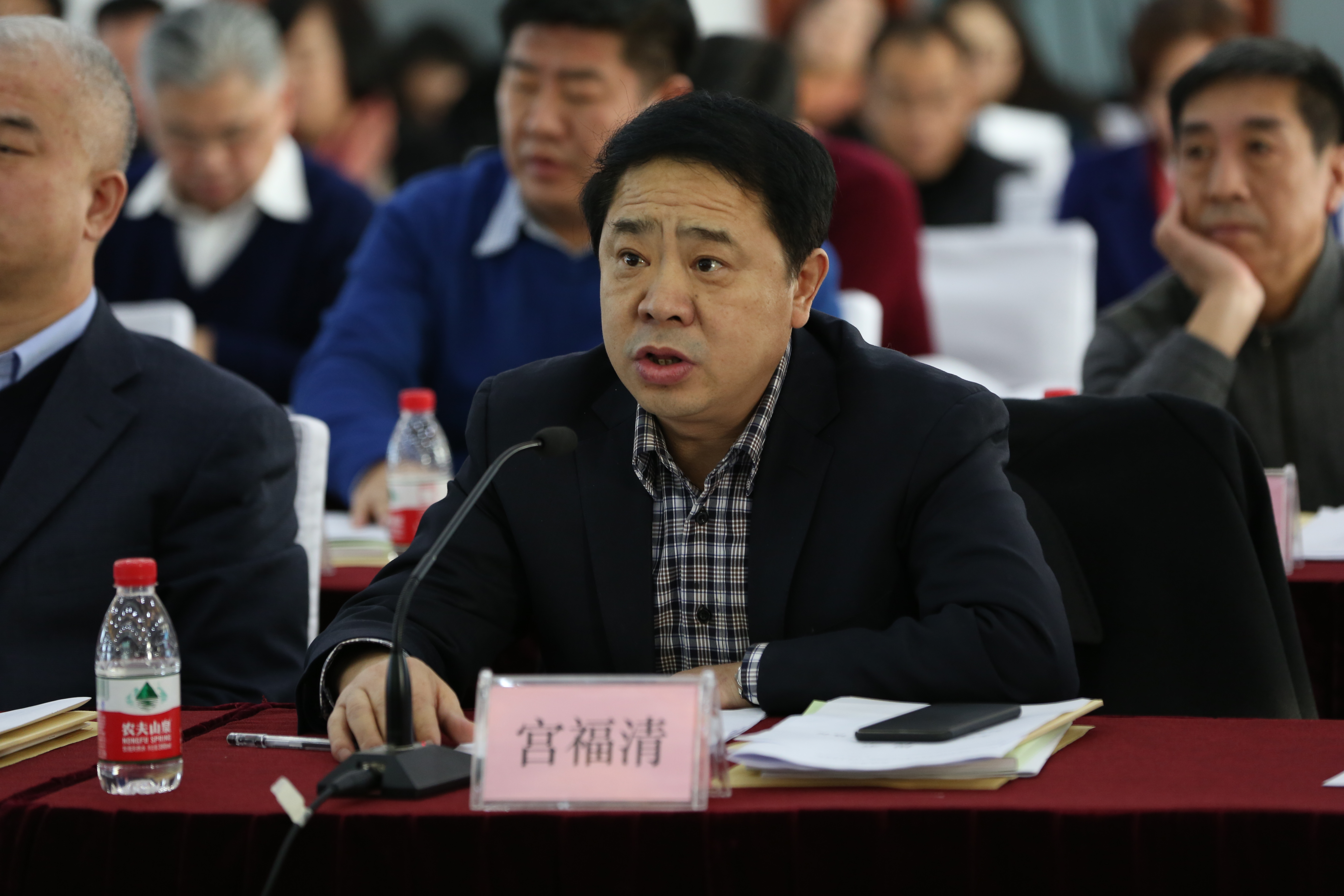 党委书记宫福清同志参加2015年度省属高校党委书记抓党建述职评议考核