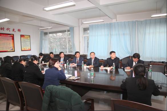 校党委副书记李培山参加数学学院党支部书记述职评议会